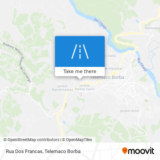 Mapa Rua Dos Francas