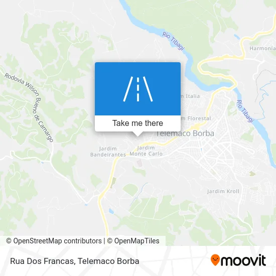 Rua Dos Francas map