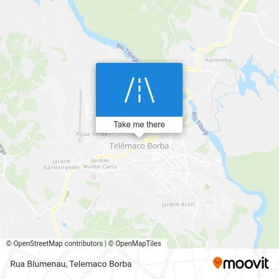 Rua Blumenau map