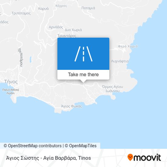 Άγιος Σώστης - Αγία Βαρβάρα map