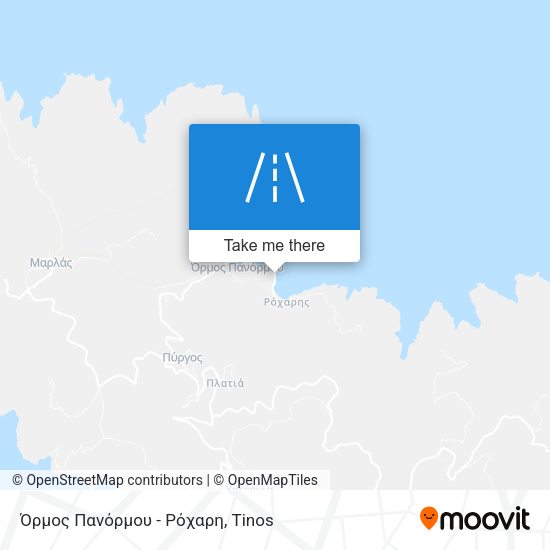 Όρμος Πανόρμου - Ρόχαρη map