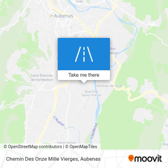 Chemin Des Onze Mille Vierges map