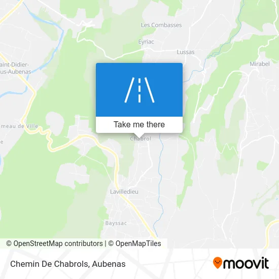 Chemin De Chabrols map