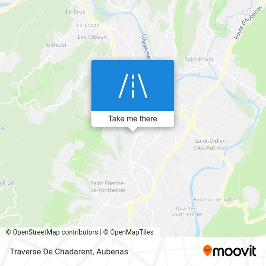 Traverse De Chadarent map