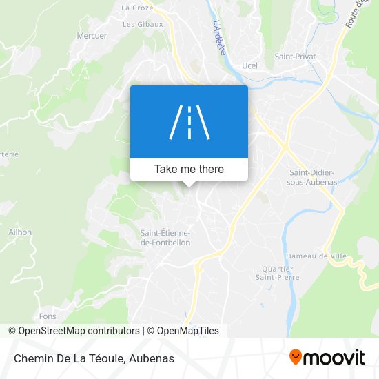 Chemin De La Téoule map