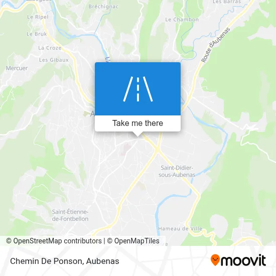 Chemin De Ponson map