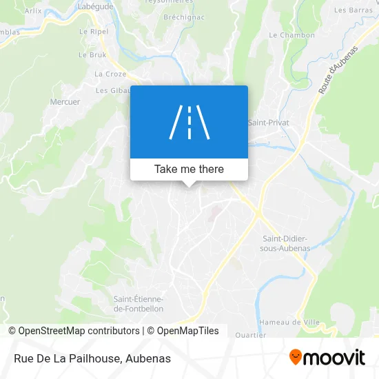 Rue De La Pailhouse map