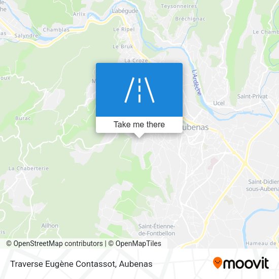 Traverse Eugène Contassot map