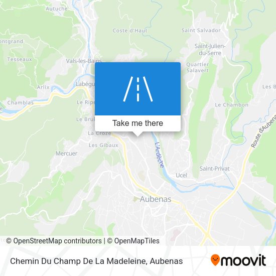 Chemin Du Champ De La Madeleine map
