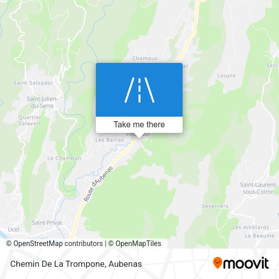 Chemin De La Trompone map