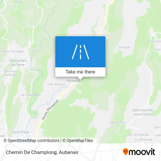 Chemin De Champlong map