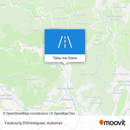 Faubourg D'Antraigues map