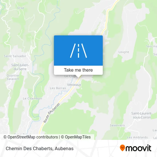 Chemin Des Chaberts map