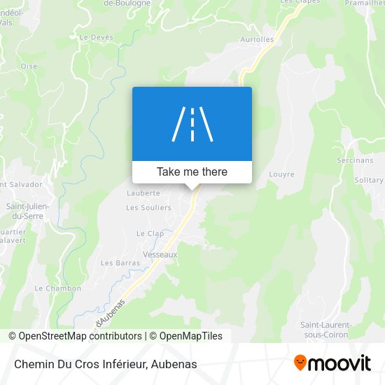 Chemin Du Cros Inférieur map