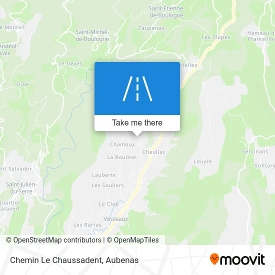Chemin Le Chaussadent map