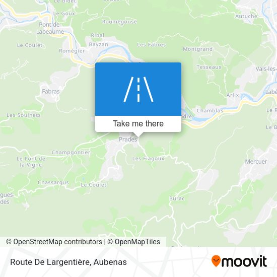 Route De Largentière map