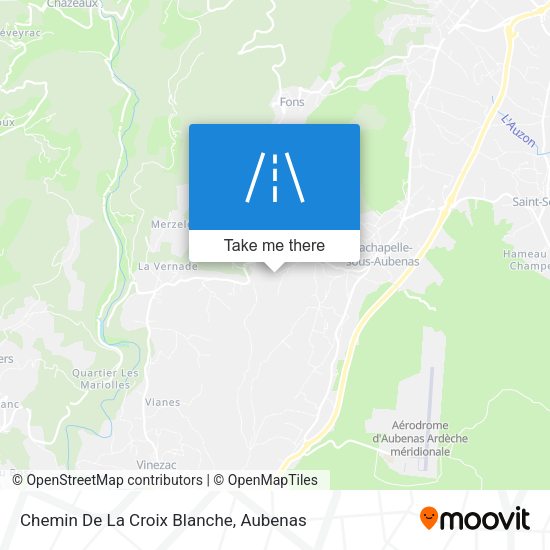 Chemin De La Croix Blanche map