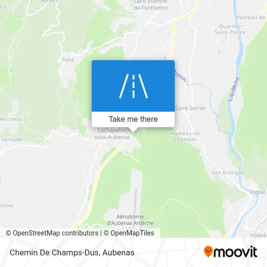 Chemin De Champs-Dus map
