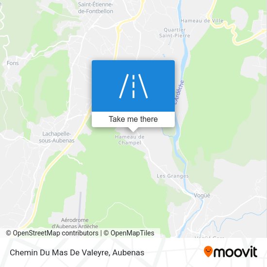 Chemin Du Mas De Valeyre map