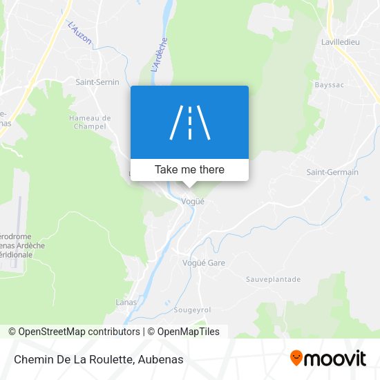 Chemin De La Roulette map