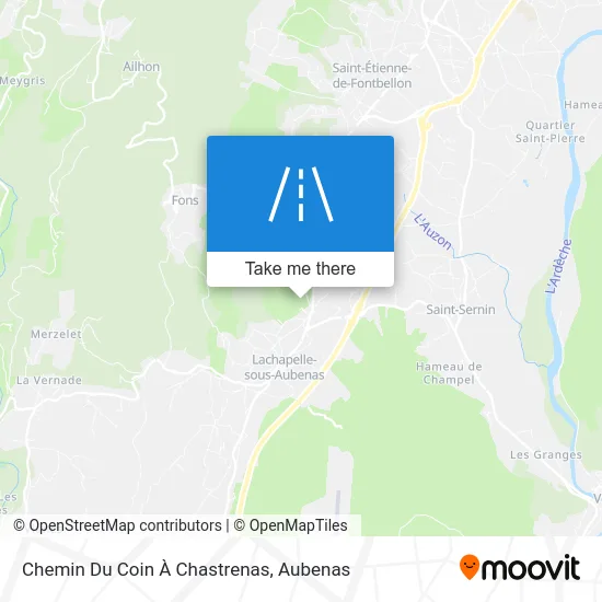 Chemin Du Coin À Chastrenas map