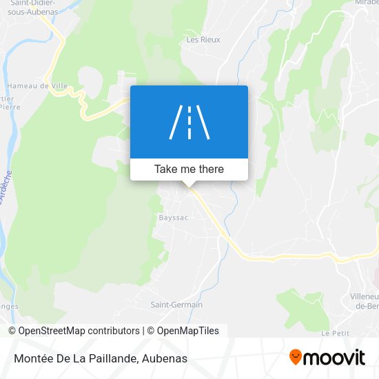 Montée De La Paillande map