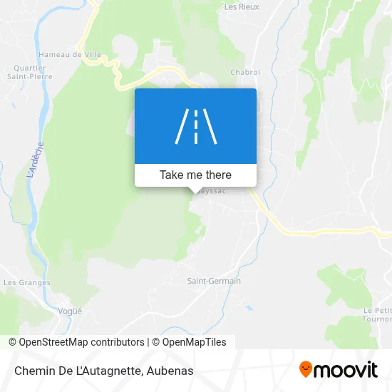 Chemin De L'Autagnette map