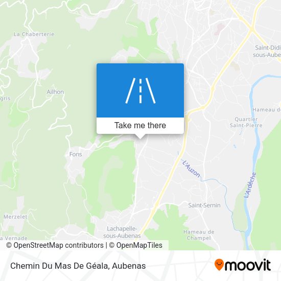 Chemin Du Mas De Géala map