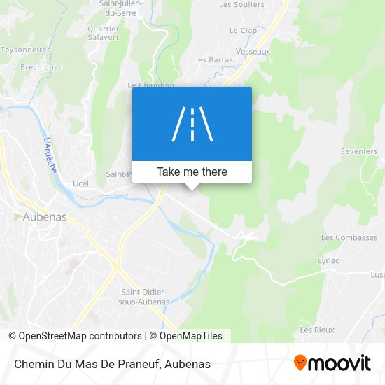 Chemin Du Mas De Praneuf map
