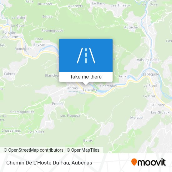 Chemin De L’Hoste Du Fau map