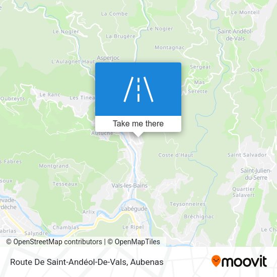 Route De Saint-Andéol-De-Vals map