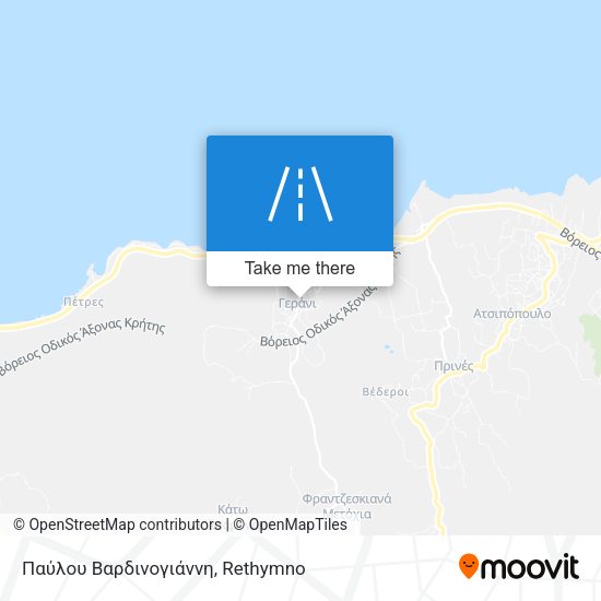 Παύλου Βαρδινογιάννη map