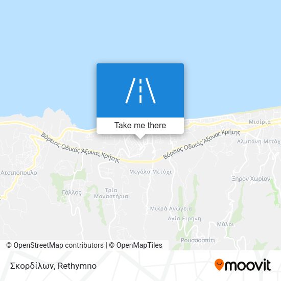 Σκορδίλων map