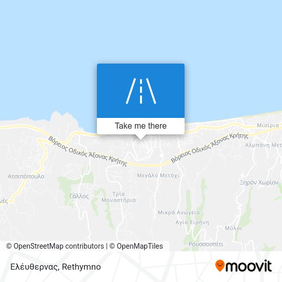 Ελέυθερνας map