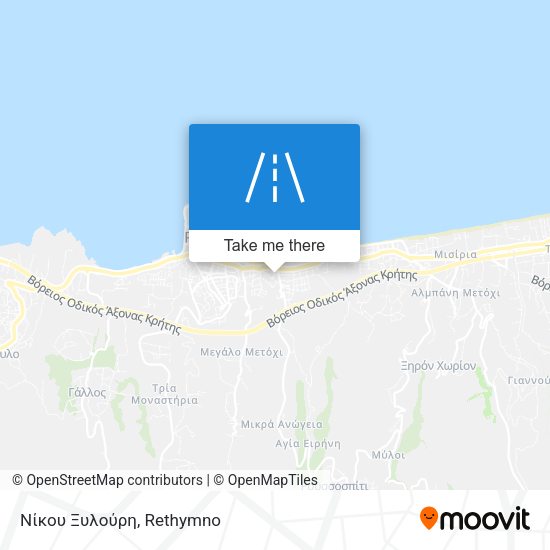 Νίκου Ξυλούρη map