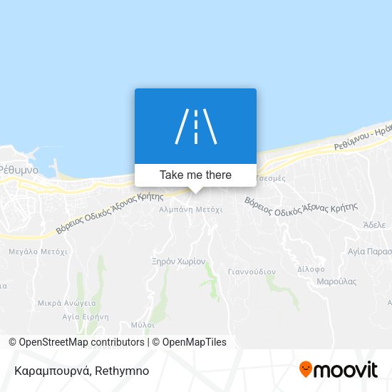 Καραμπουρνά map