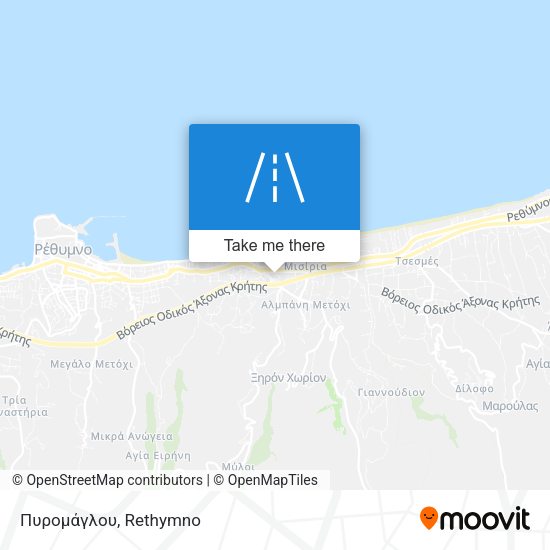 Πυρομάγλου map