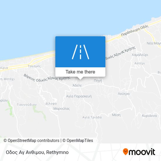 Οδος Αγ Ανθιμου map