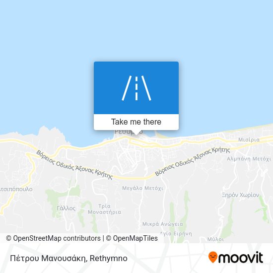 Πέτρου Μανουσάκη map