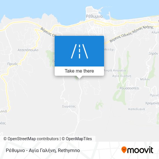 Ρέθυμνο - Αγία Γαλήνη map