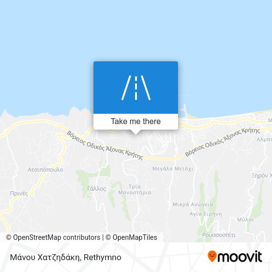 Μάνου Χατζηδάκη map