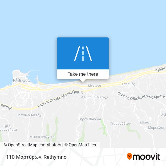 110 Μαρτύρων map