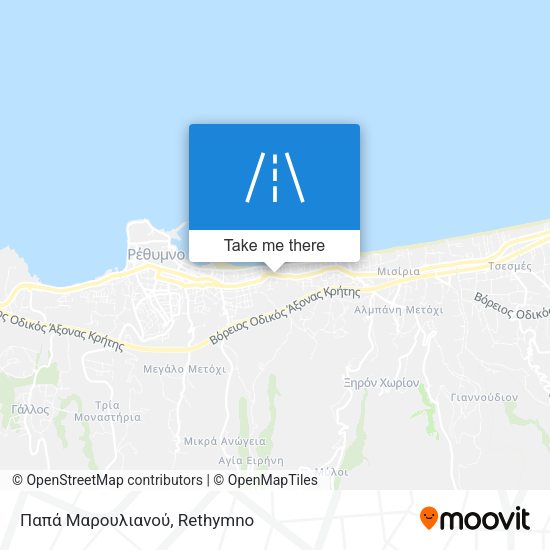 Παπά Μαρουλιανού map