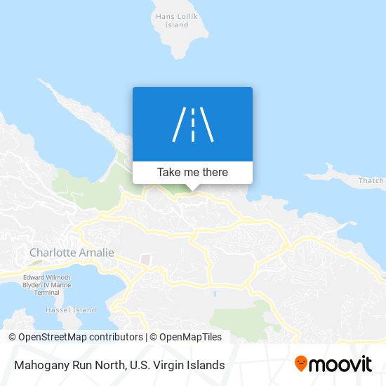 Mapa Mahogany Run North