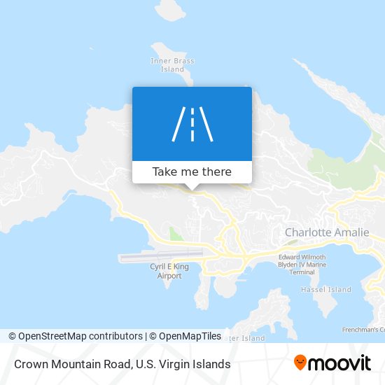 Crown Mountain Road map