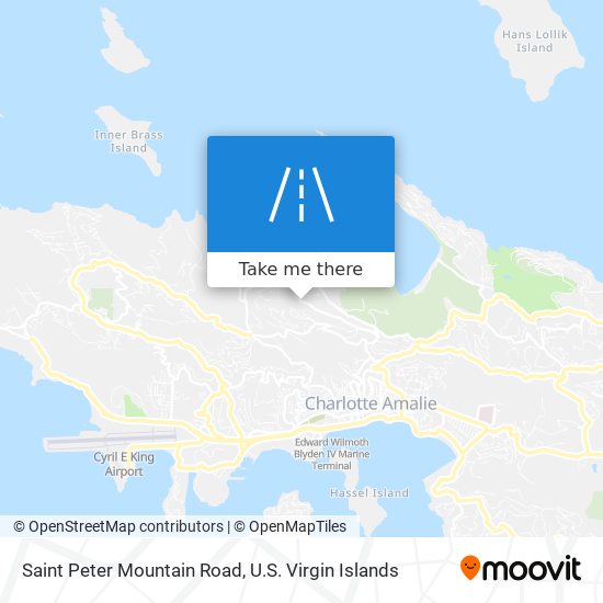 Saint Peter Mountain Road map