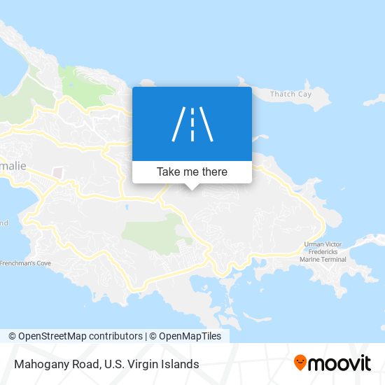 Mapa Mahogany Road