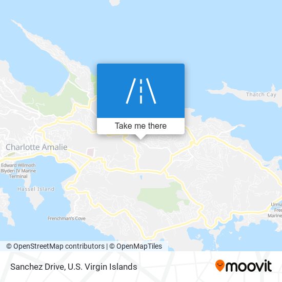 Sanchez Drive map