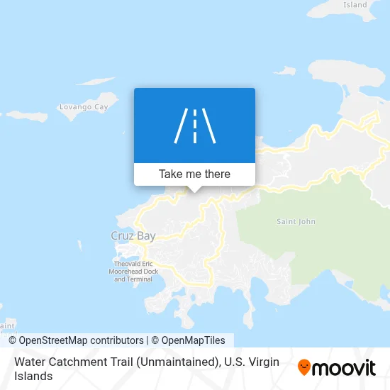 Water Catchment Trail (Unmaintained) map