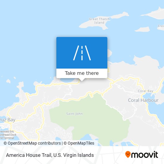 America House Trail map